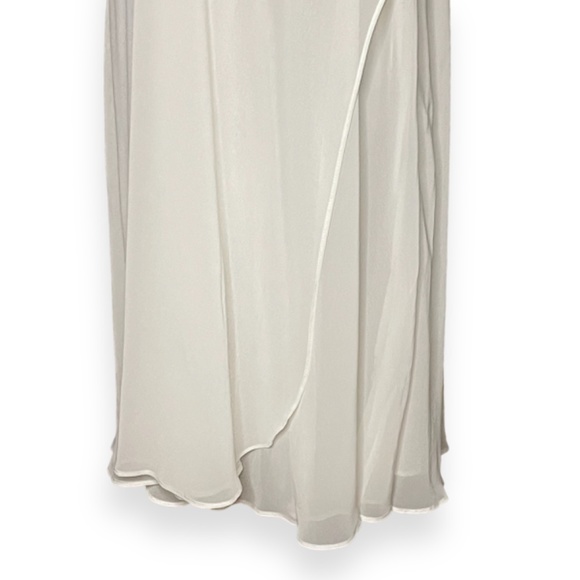 Vintage Oscar de la Renta Pink Label Cream Slip Dress Size Small - Picture 4 of 7